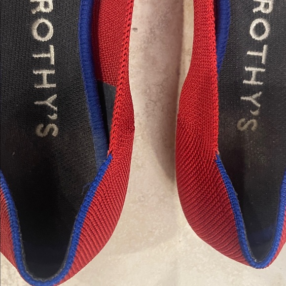 ROTHY'S THE POINT RED FLAT SHOES - Picture 3 of 7